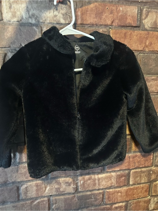 wonder nation Other - wonder nation Black Faux Fur Peacoat for Kids